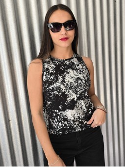 Musculosa Idalia Negro