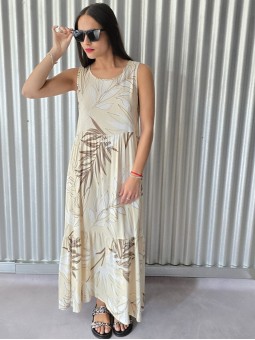 Vestido Tropicana Beige