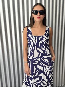 Vestido Bareggio Azul