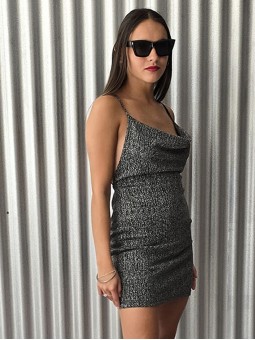 Vestido Zafiro Lurex