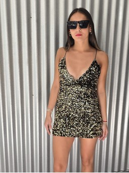 Vestido Kendall Dorado