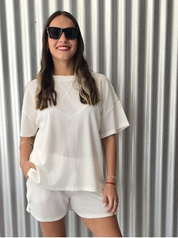 Remera Urban Waffle Blanco