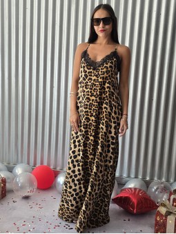 Vestido Cordelia Print Beige