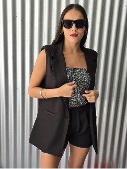 Maxichaleco Antares Negro