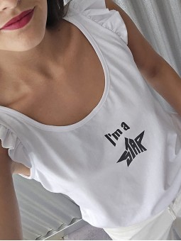 Musculosa Star Blanco