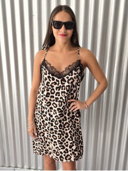 Vestido Maia Print Crema
