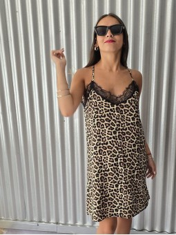 Vestido Maia Print Visón