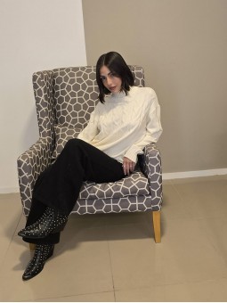 Polera Collins Crema