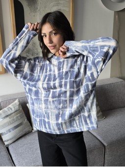 Buzo Effie Batik Azul