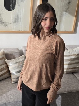 Remera Bardot Lanilla Beige