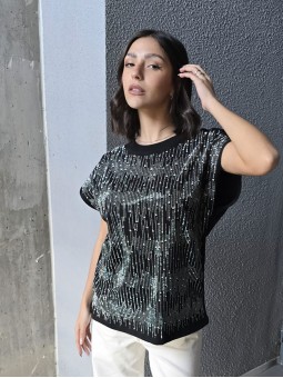 Remera Princess Negro