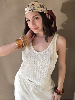 Musculosa Cler Crema