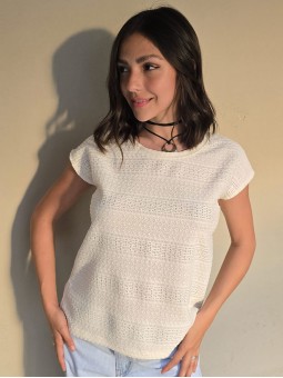 Remera Alondra Crema
