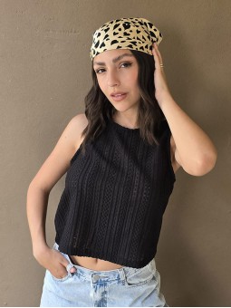 Musculosa Chess Negro