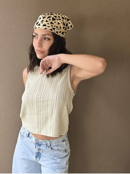 Musculosa Chess Verde