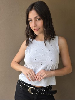 Musculosa Sunset Celeste