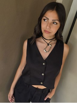 Chaleco Seppia Negro