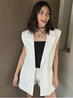 Maxichaleco Brezza Blanco