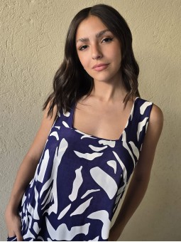 Vestido Almendra Azul