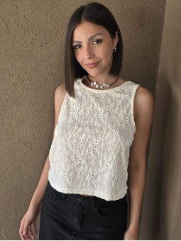 Musculosa Valencia Crema