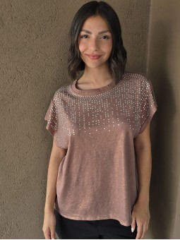 Remera Amber Tostado