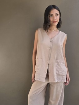 Chaleco Memphis Beige