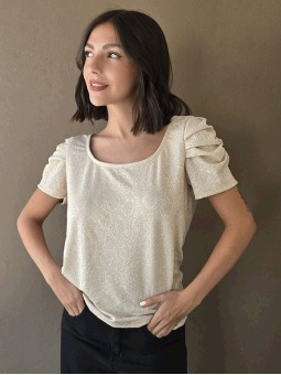 Blusa Nantes Lurex Oro
