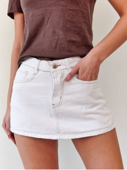 Skort Denim White