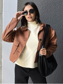 Chaqueta Salle Tostado