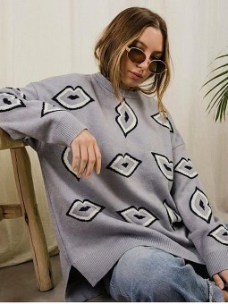 Sweater Kiss Gris