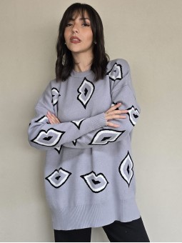 Sweater Kiss Gris