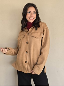 Camisa Ginebra Gamuza Beige