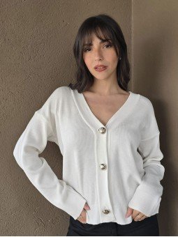 Cardigan Marfil Crema