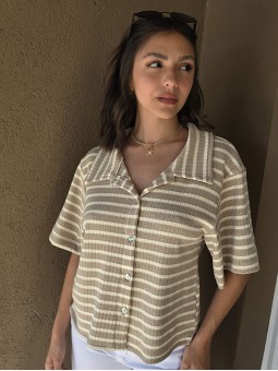 Camisa Bari Beige