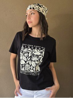 Remera Botanicals Negro