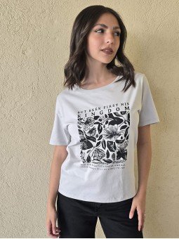Remera Botanicals Gris