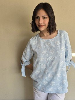 Blusa Portofino Celeste