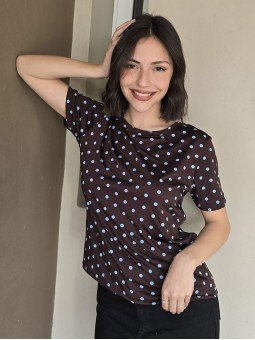 Remera Alaia Chocolate