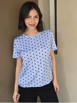 Remera Alaia Celeste