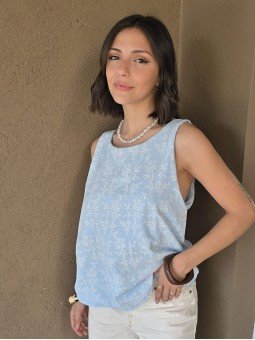 Musculosa Portofino Celeste