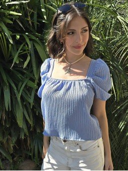 Blusa Copacabana Celeste