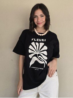 Remera Fleuri Negro