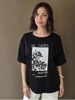 Remera T Aime Negro
