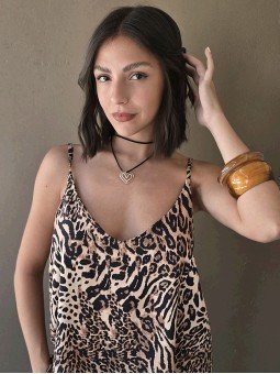 Blusa Estella Print Beige