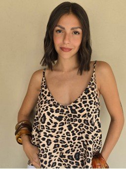 Blusa Estella Print Crema