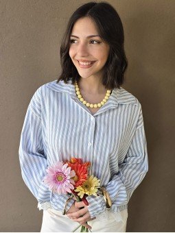 Camisa Berry Celeste