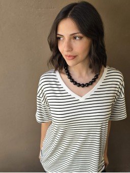 Remera Navy Blanco