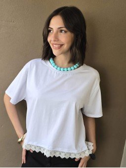 Remera Charo Celeste