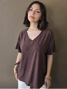 Remera Monroe Chocolate