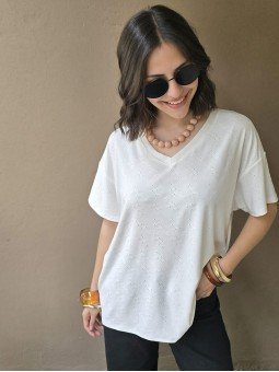 Remera Monroe Blanco